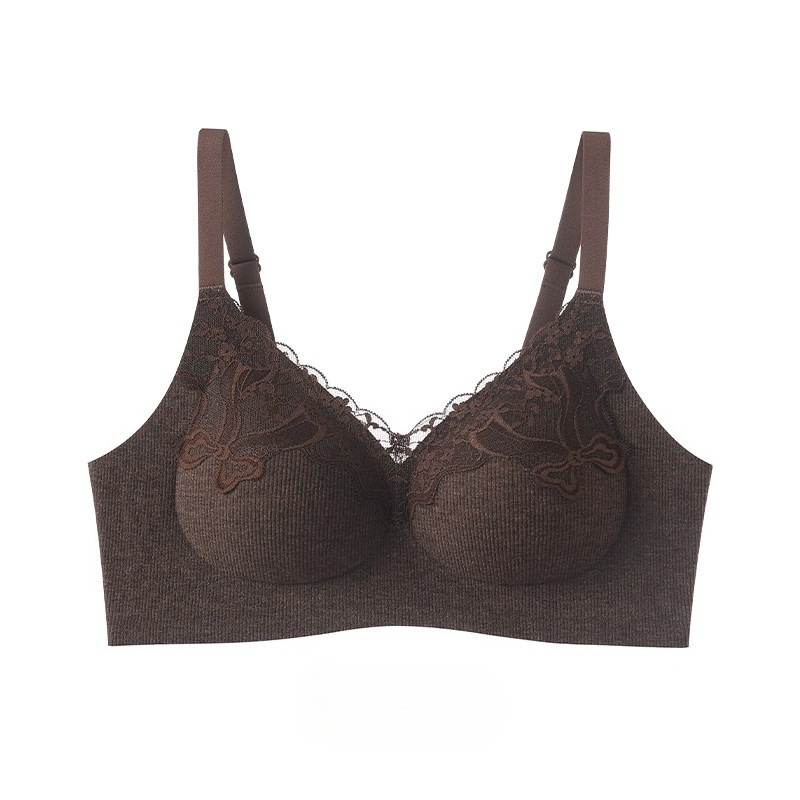 Lace Bralette Set - Damesmode geribbelde kanten bralette, zonder beugel,