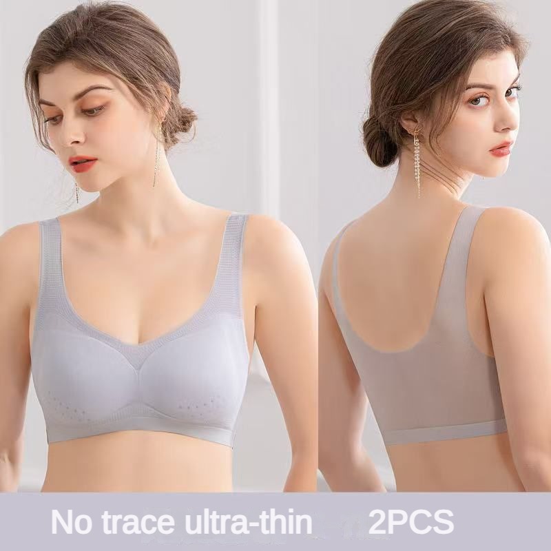 Sleep Bra Bralette - 2PCS Sexy BH Lingerie Plus Size
