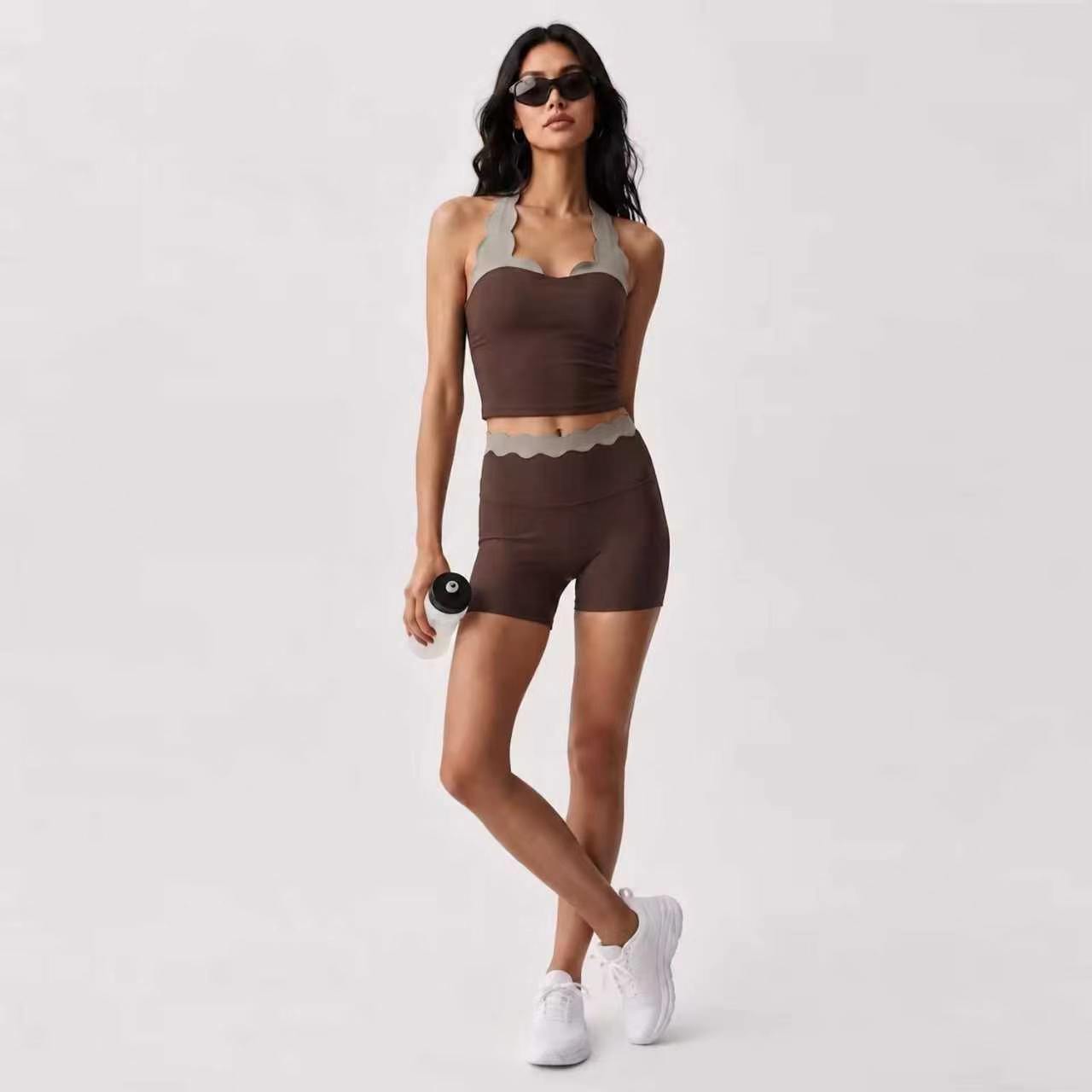 Dames 2-delig yoga-outfit, twe - Lace Bralette Set recensie en prijs